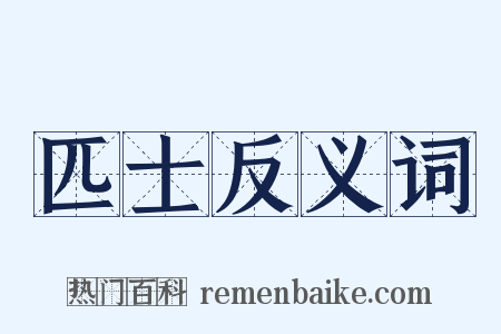 匹士反义词是什么意思的图片